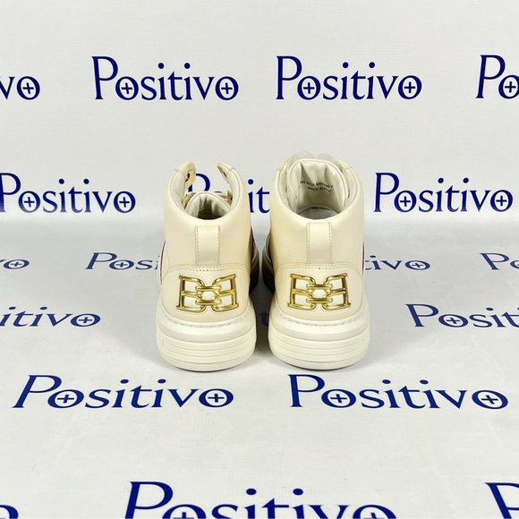 Bally Meson Bone Mid Top Leather Sneakers US 11 - Picture 6 of 9
